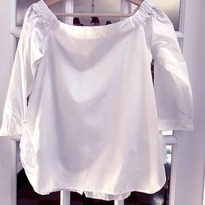Essential off the shoulder white blouse